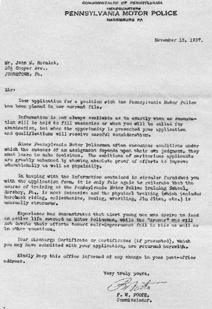 motor police document